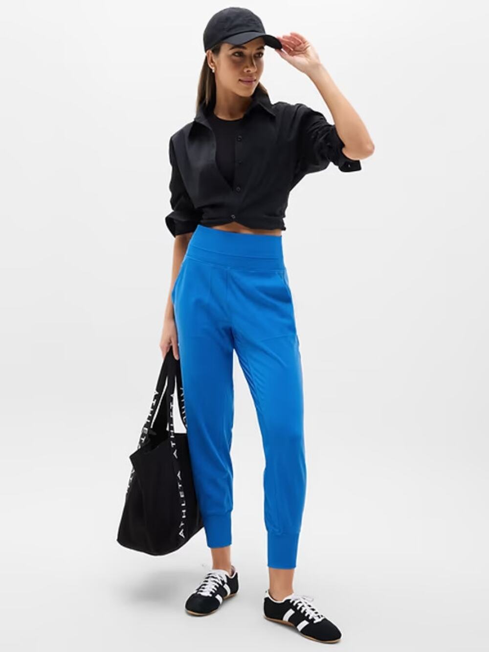 Athleta XS Venice High Rise Blue Athletic Everyday Casual Travel Gym Jogger
